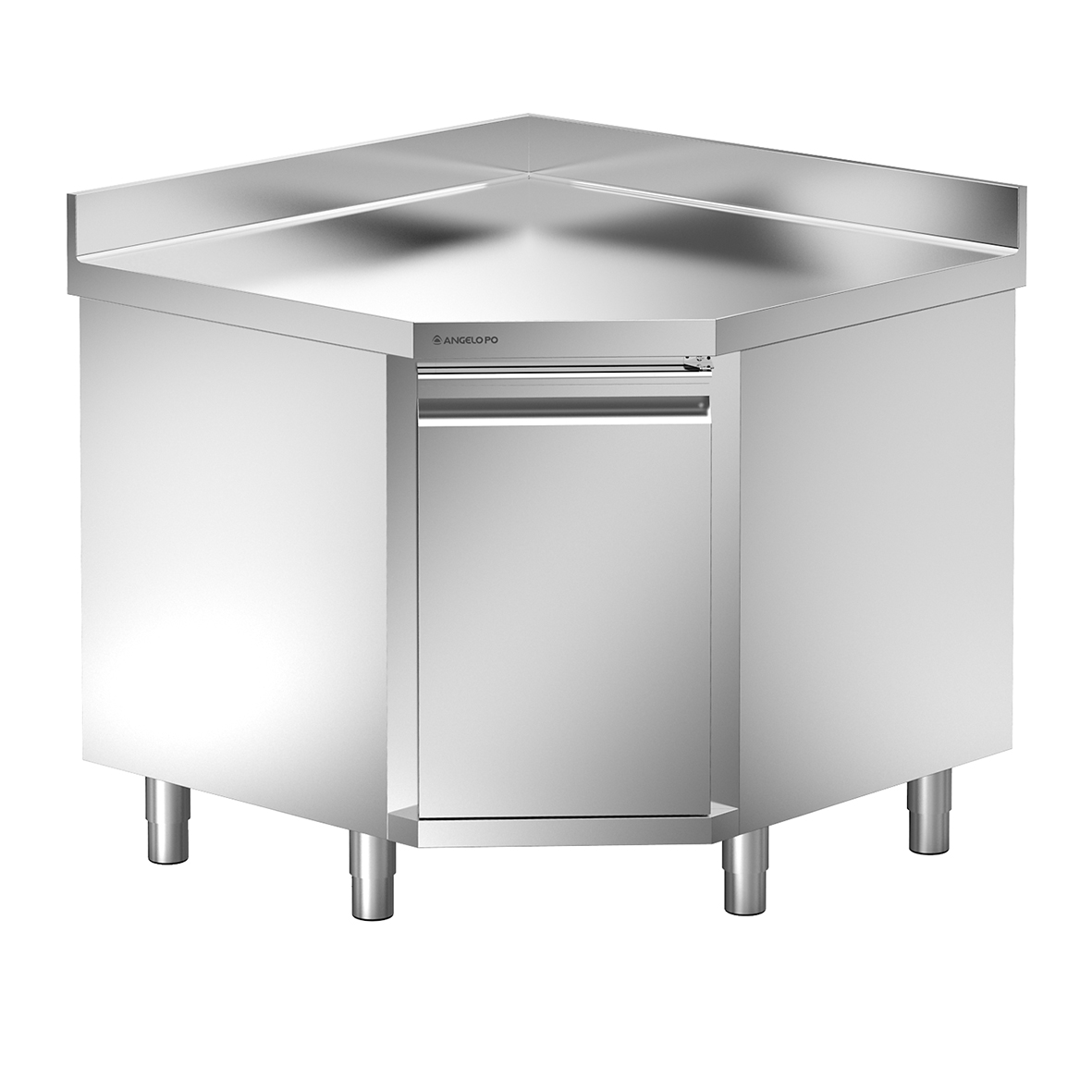 TAVOLO ARMADIO ANGOLARE CON ALZATINA PORTA BATTENTE