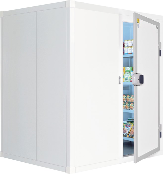COLD ROOM THICKNESS PANEL 10 CM, INTERNAL HEIGHT 243 CM, 16,7 CBM WITH FLOOR