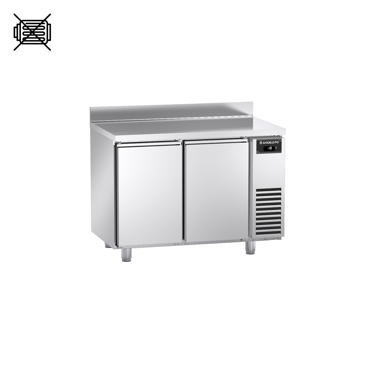 BASE REFRIGERATA -22°C ÷ -15°C PROFONDITA' 70 CM GN 1/1 SENZA MOTORE PIANO CON ALZATINA