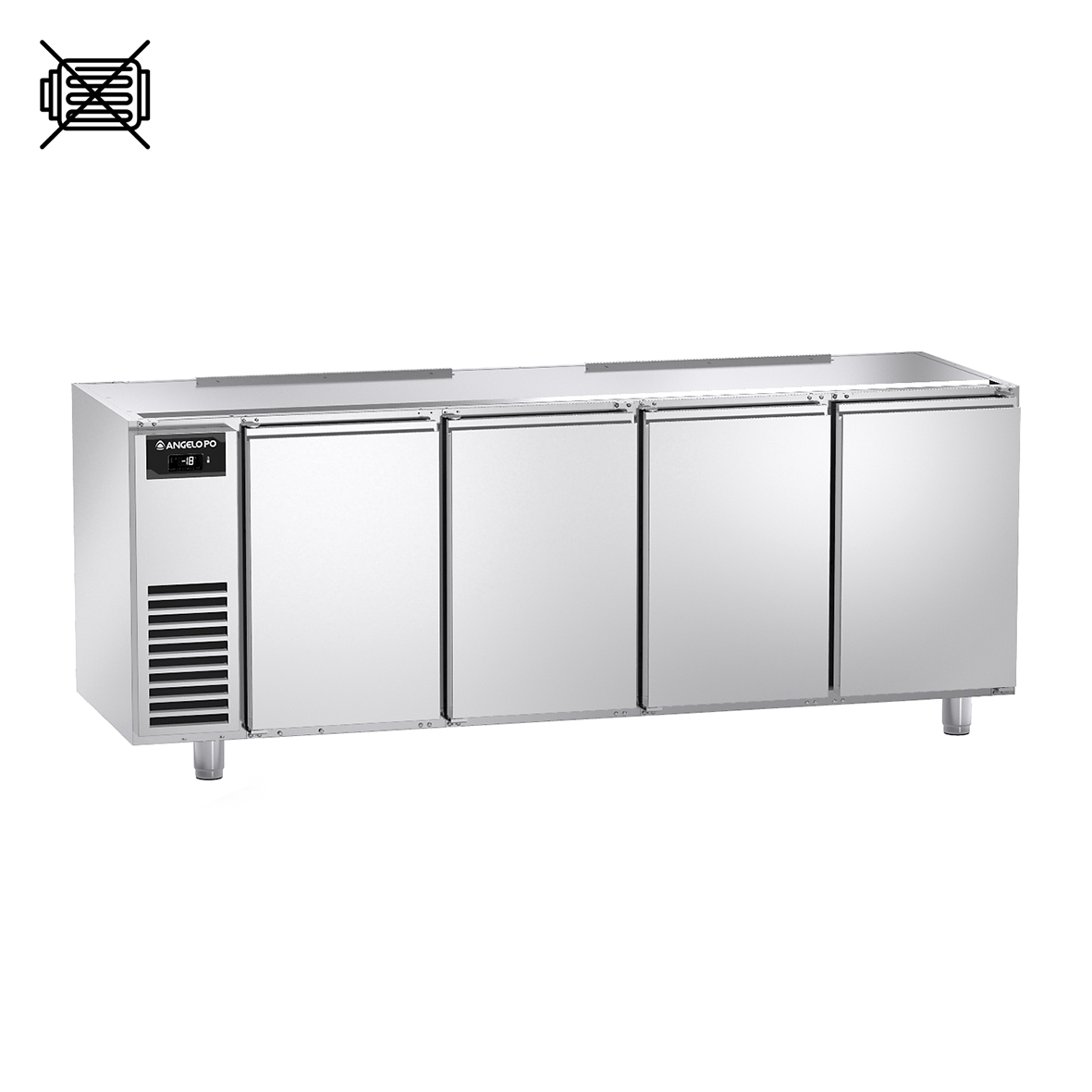 BASE REFRIGERATA -22°C ÷ -15°C PROFONDITA' 70 CM GN 1/1 SENZA MOTORE SENZA PIANO