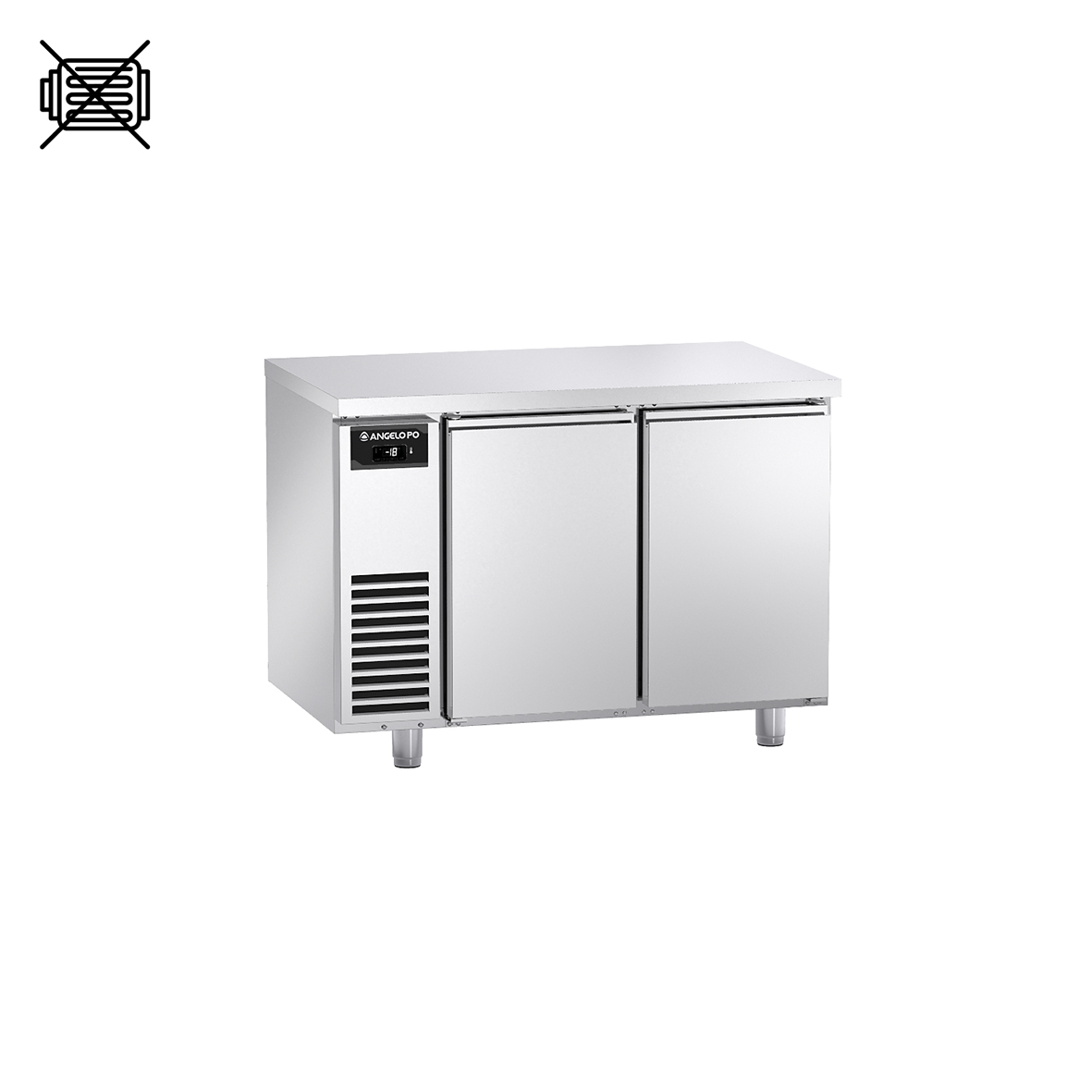 BASE REFRIGERATA -22°C ÷ -15°C PROFONDITA' 70 CM GN 1/1 SENZA MOTORE CON PIANO