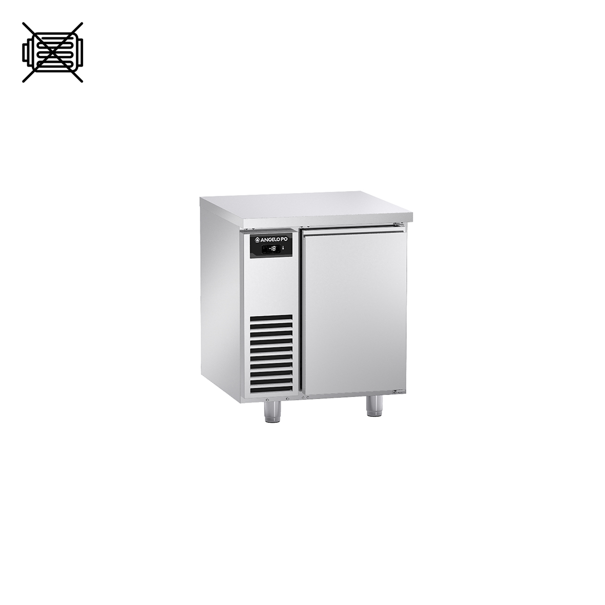 BASE REFRIGERATA -22°C ÷ -15°C PROFONDITA' 70 CM GN 1/1 SENZA MOTORE CON PIANO