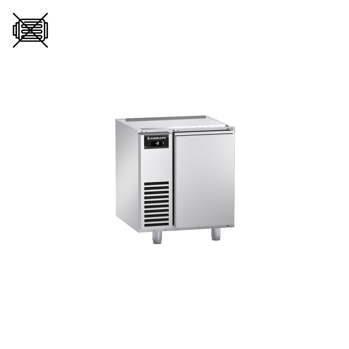 BASE REFRIGERATA -22°C ÷ -15°C PROFONDITA' 70 CM GN 1/1 SENZA MOTORE SENZA PIANO