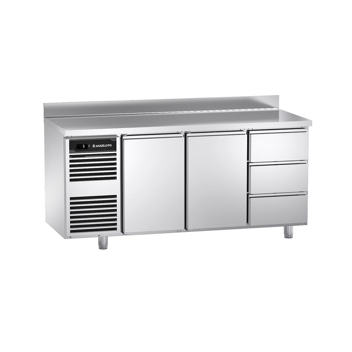 BASE REFRIGERATA -2°C ÷ +10°C PROFONDITA' 60 CM PIANO CON ALZATINA