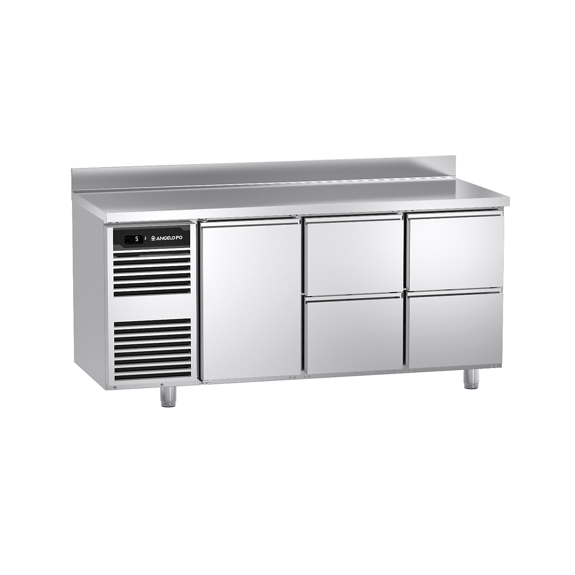 BASE REFRIGERATA -2°C ÷ +10°C PROFONDITA' 60 CM PIANO CON ALZATINA