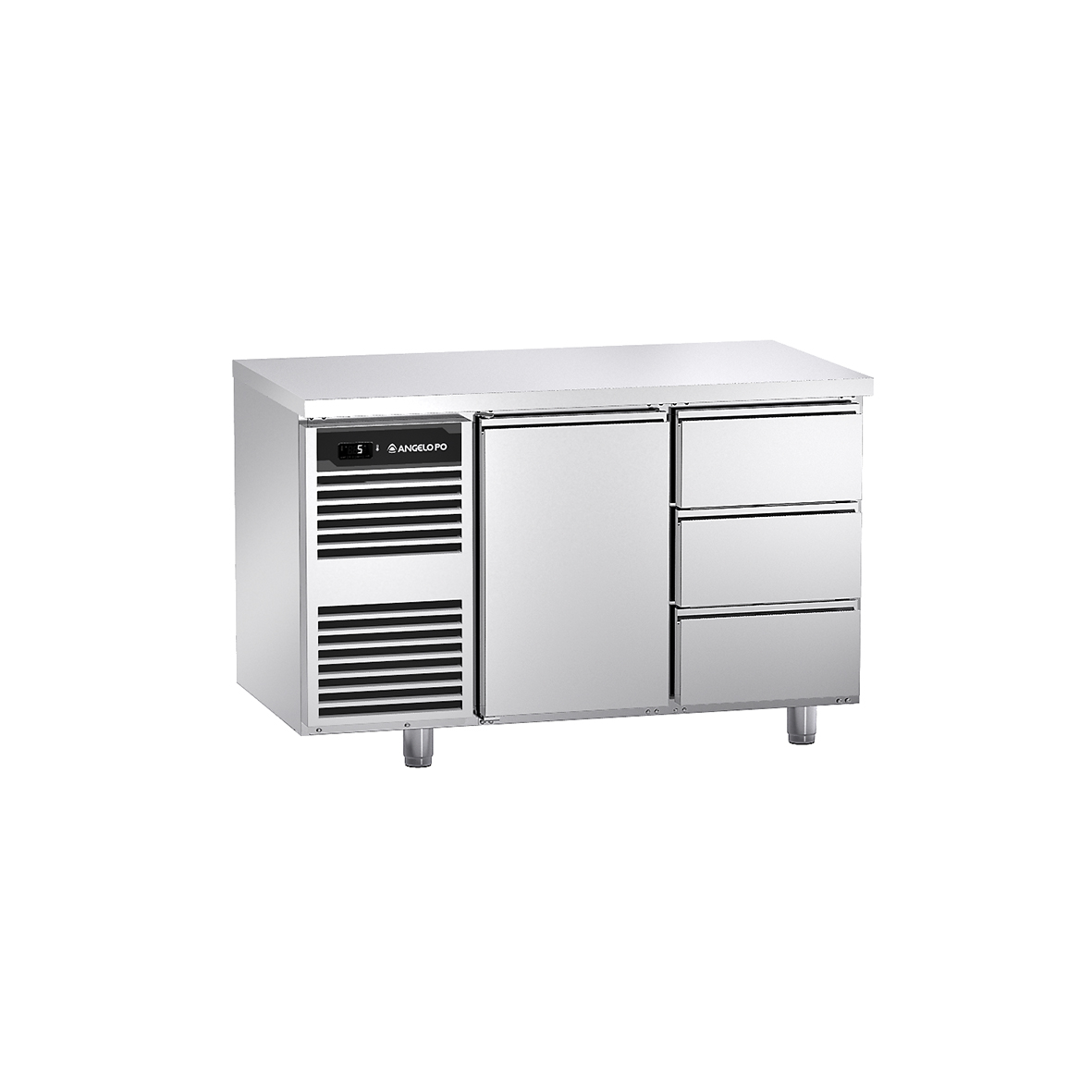 BASE REFRIGERATA -2°C ÷ +10°C PROFONDITA' 60 CM CON PIANO