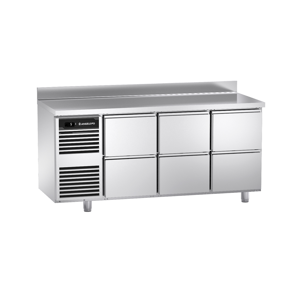 BASE REFRIGERATA -2°C ÷ +10°C PROFONDITA' 60 CM PIANO CON ALZATINA