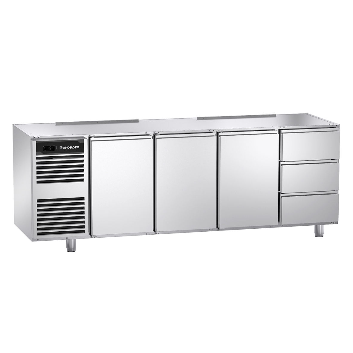 BASE REFRIGERATA -2°C ÷ +10°C PROFONDITA' 70 CM GN 1/1 SENZA PIANO