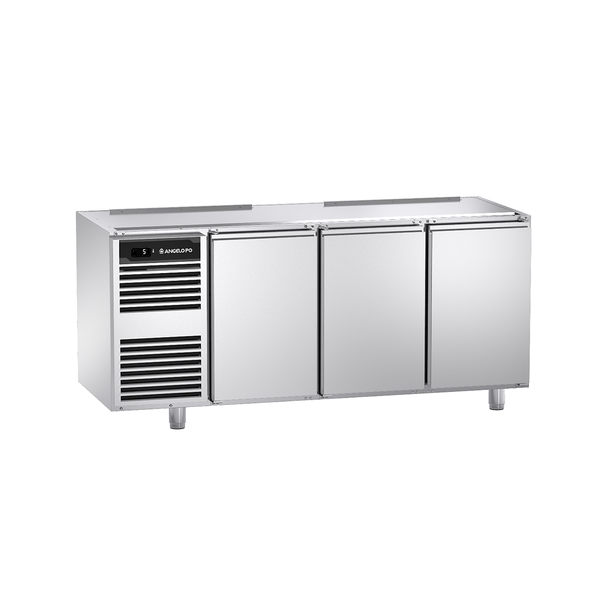 BASE REFRIGERATA -2°C ÷ +10°C PROFONDITA' 70 CM GN 1/1 SENZA PIANO