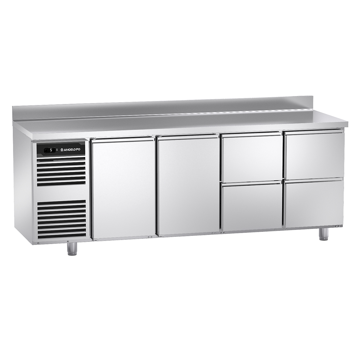 BASE REFRIGERATA -2°C ÷ +10°C PROFONDITA' 70 CM GN 1/1 PIANO CON ALZATINA