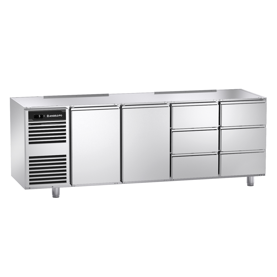 BASE REFRIGERATA -2°C ÷ +10°C PROFONDITA' 70 CM GN 1/1 SENZA PIANO