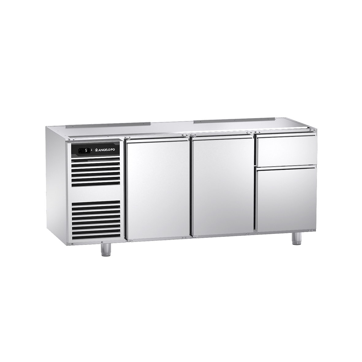 BASE REFRIGERATA -2°C ÷ +10°C PROFONDITA' 70 CM GN 1/1 SENZA PIANO