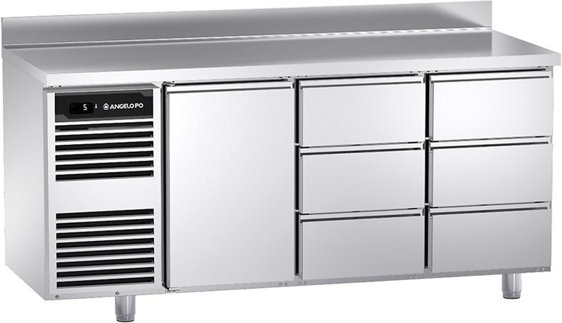 Rear Counter Refrigerated counter -2°c ÷ +10°c depth 70 cm gn 1-1 - p7s133a