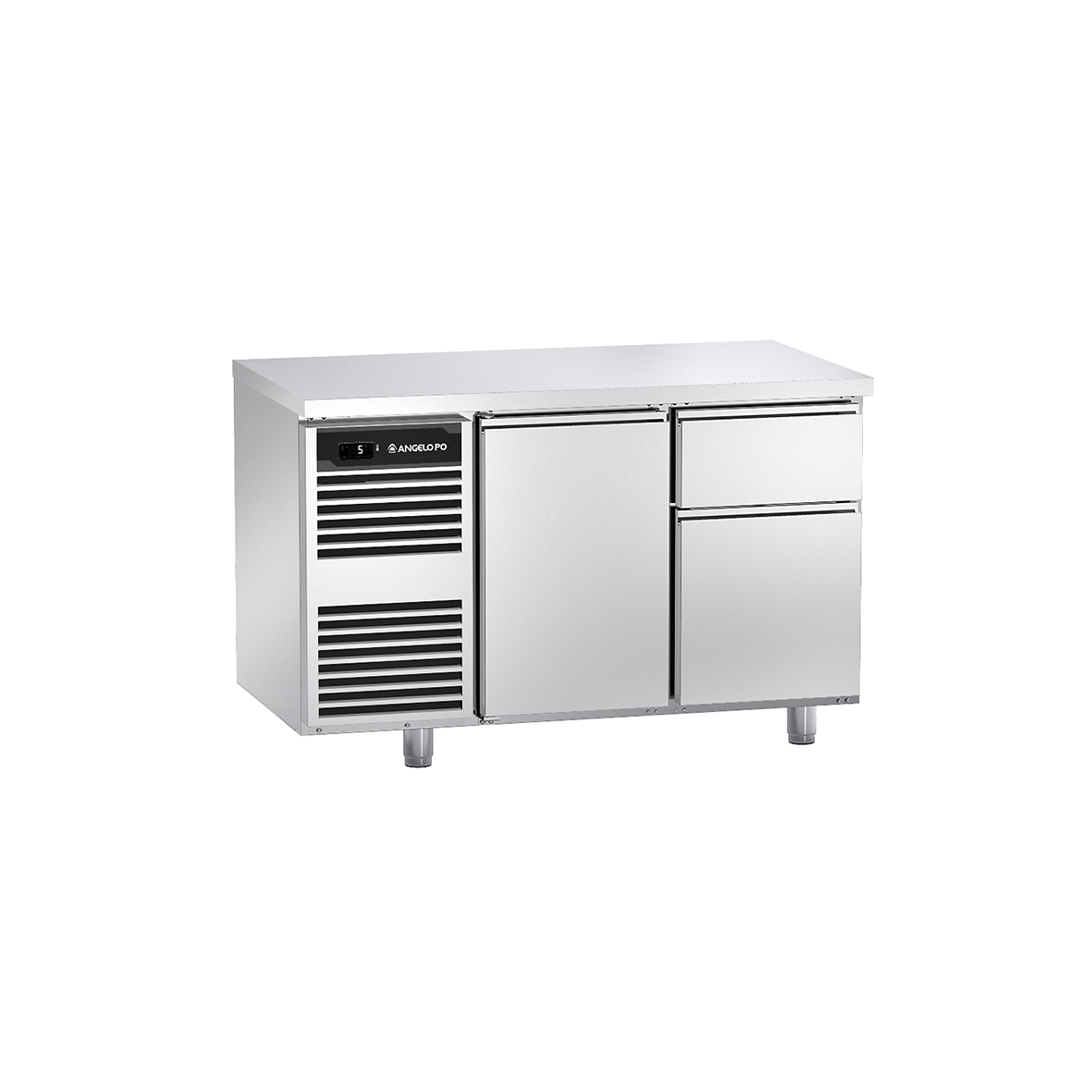 BASE REFRIGERATA -2°C ÷ +10°C PROFONDITA' 70 CM GN 1/1 CON PIANO