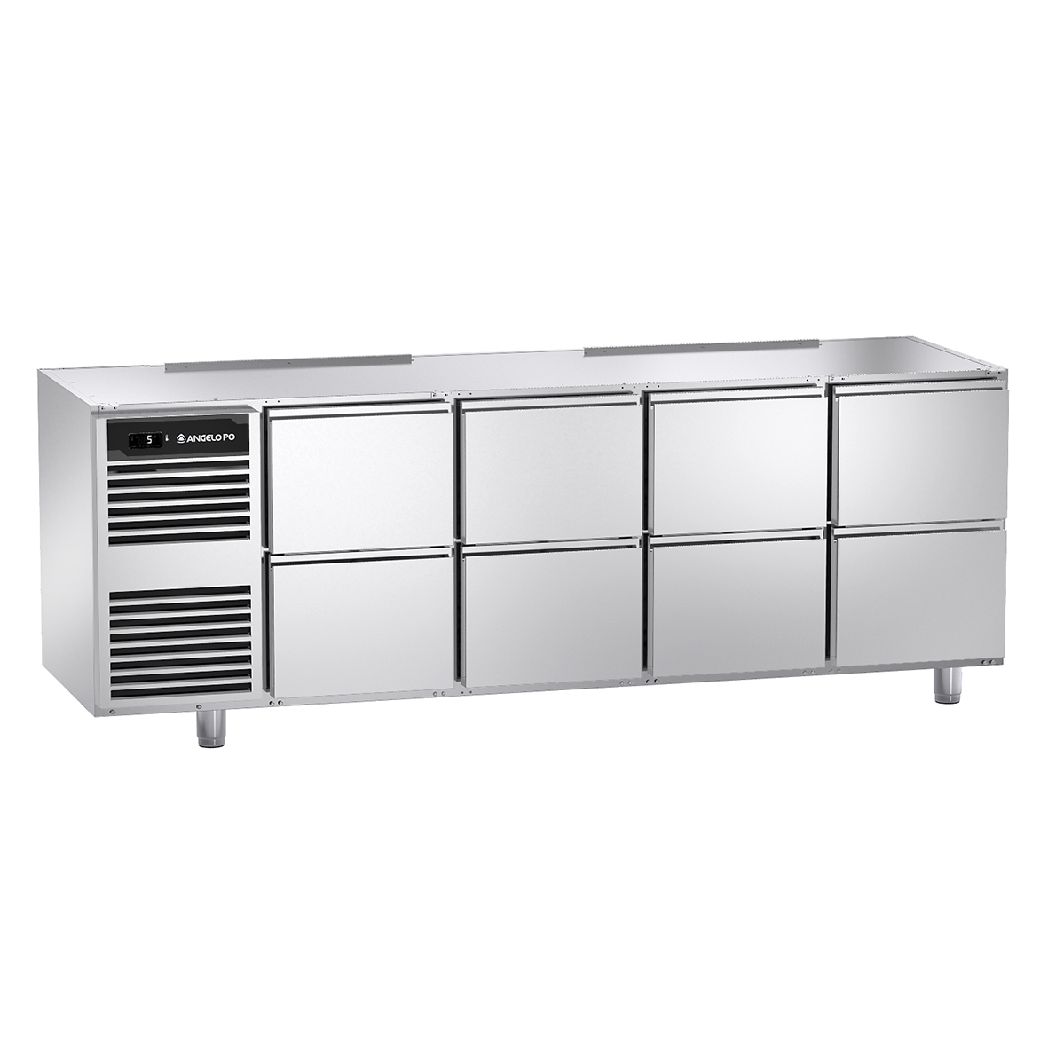 BASE REFRIGERATA -2°C ÷ +10°C PROFONDITA' 70 CM GN 1/1 SENZA PIANO