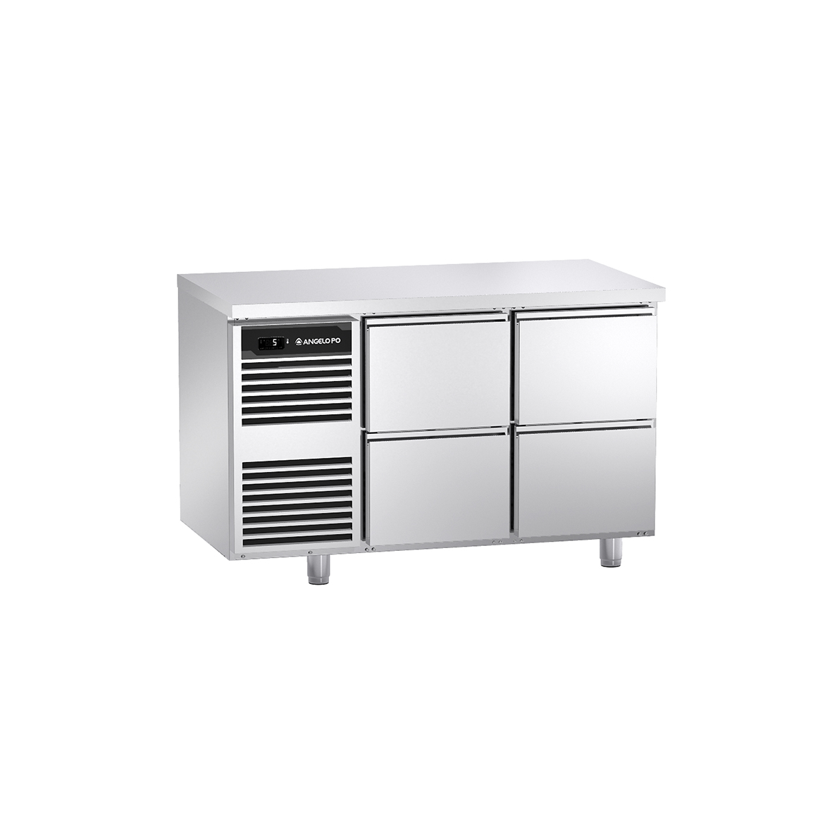 BASE REFRIGERATA -2°C ÷ +10°C PROFONDITA' 70 CM GN 1/1 CON PIANO