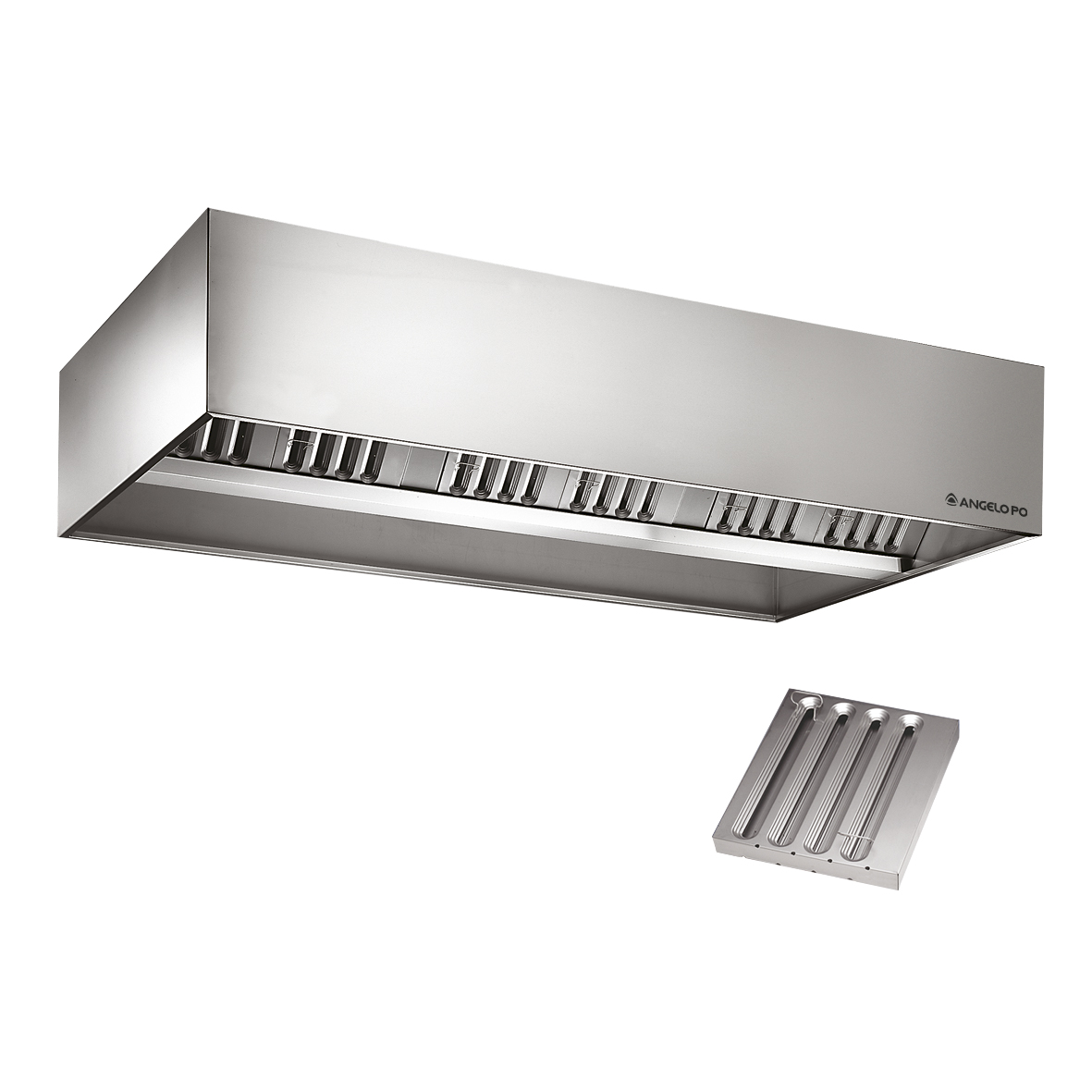 WALL HOOD WITH LABYRINTH FILTER CUBIC OUTLINE