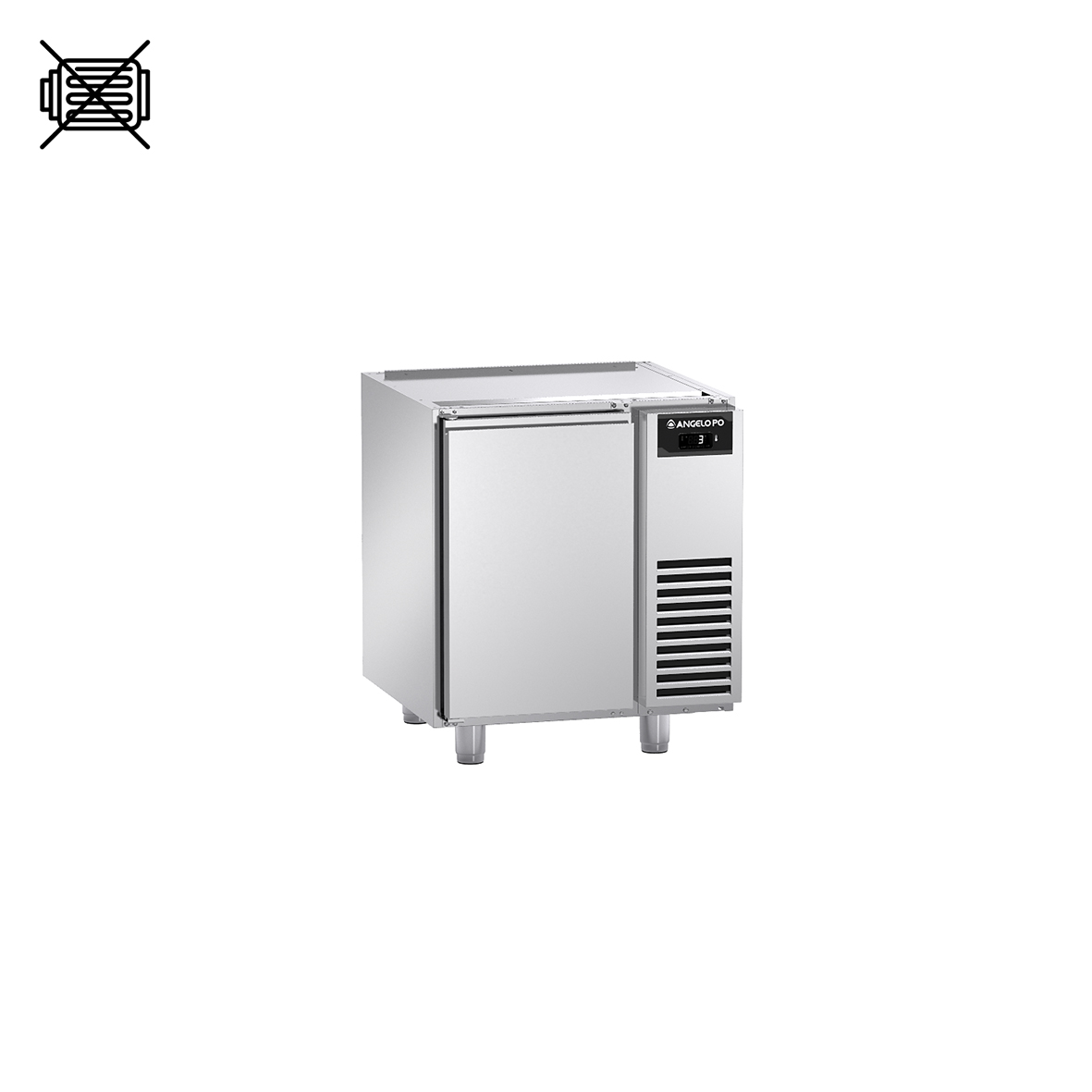 BASE REFRIGERATA -2°C ÷ +10°C PROFONDITA' 70 CM GN 1/1 SENZA MOTORE SENZA PIANO