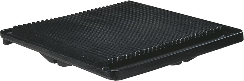 RIBBED RADIANT PLATE FOR OPEN BURNERS