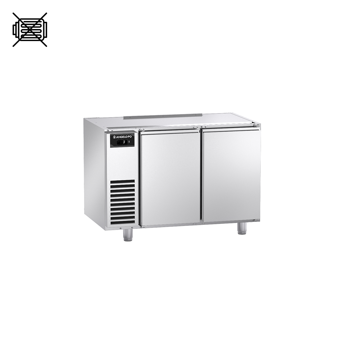 BASE REFRIGERATA -2°C ÷ +10°C PROFONDITA' 70 CM GN 1/1 SENZA MOTORE SENZA PIANO