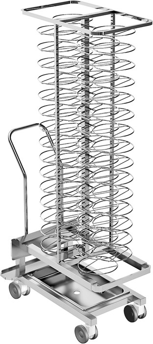 Roll-in plate rack 60 plates ø 30 professional -