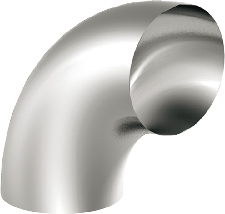 90° ZINC PLATED BEND FOR PIPES