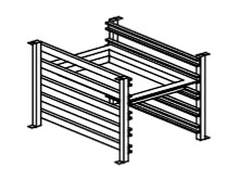 SUPPORT STAND FOR 5 TRAYS GN 1/1