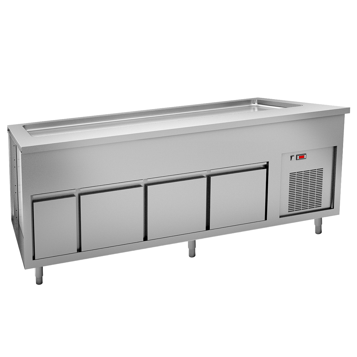 REFRIGERATED TOP ON REFRIGERATED CUPBOARD - 6 GN