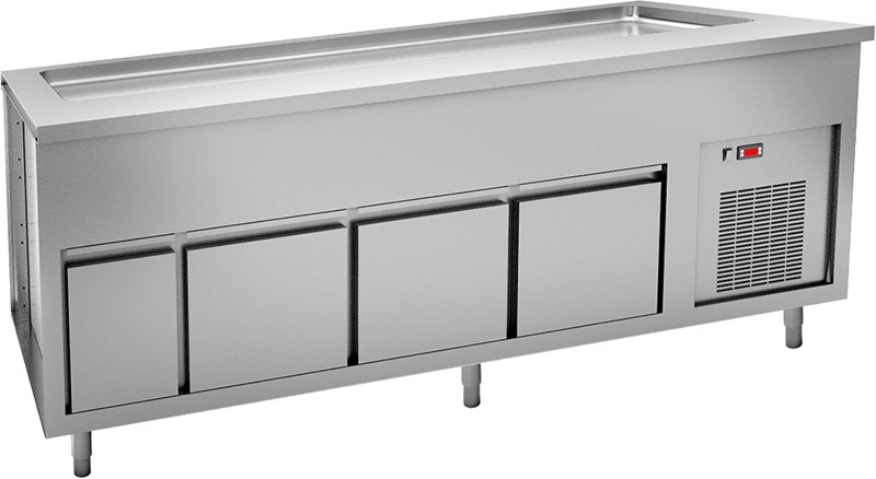 REFRIGERATED TOP ON REFRIGERATED CUPBOARD - 6 GN