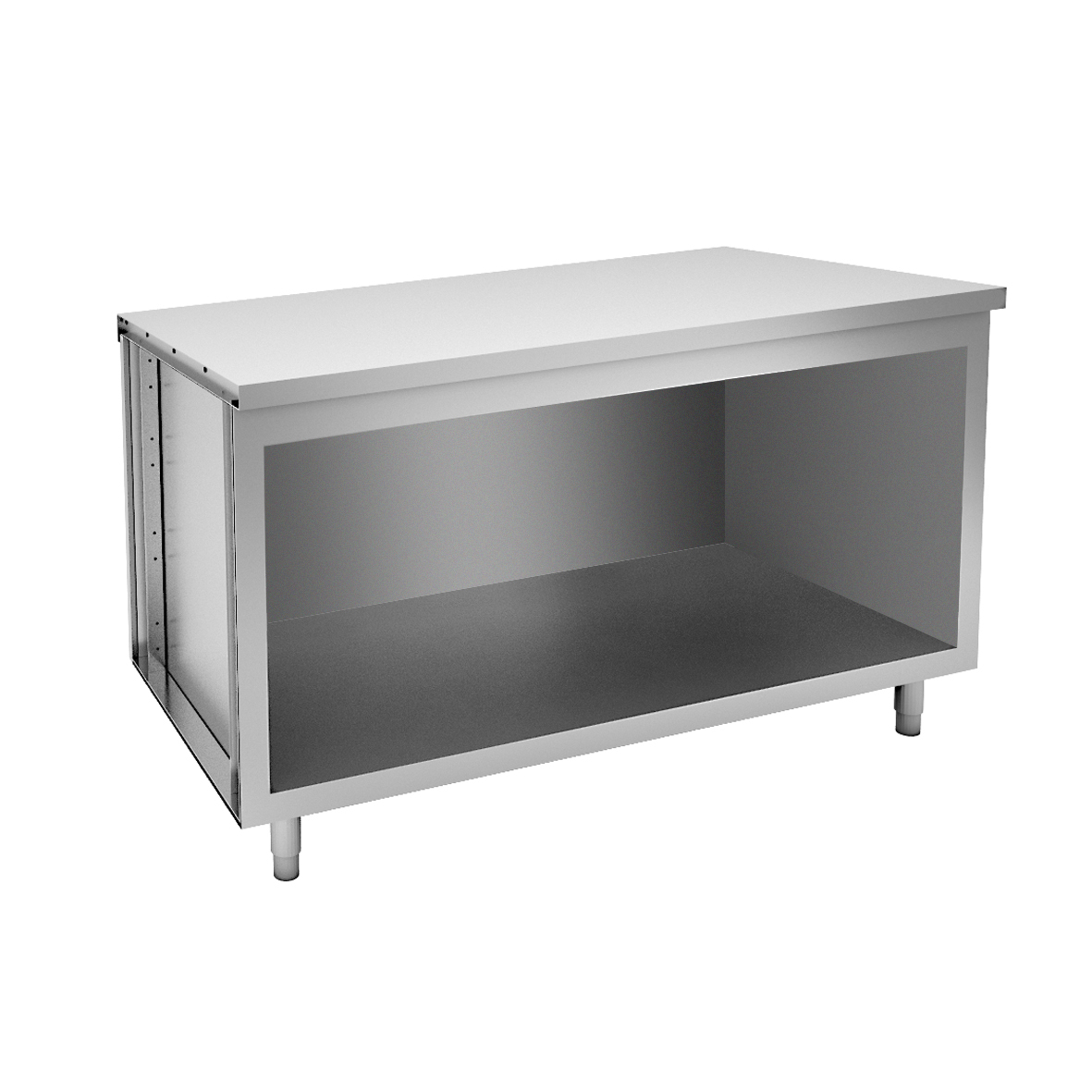 NEUTRAL WORKTOP ON OPEN CUPBOARD - 4 GN