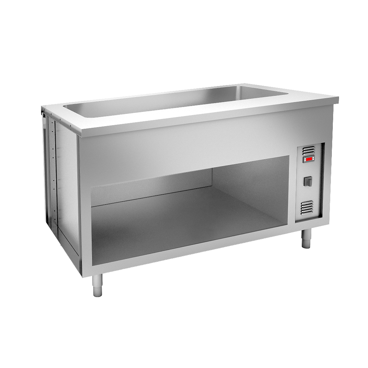 BAIN MARIE WELL ON OPEN CUPBOARD - 4 GN
