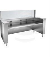 COOKING RANGE INSERTION ELEMENT WITH PROTECTION GLASS
