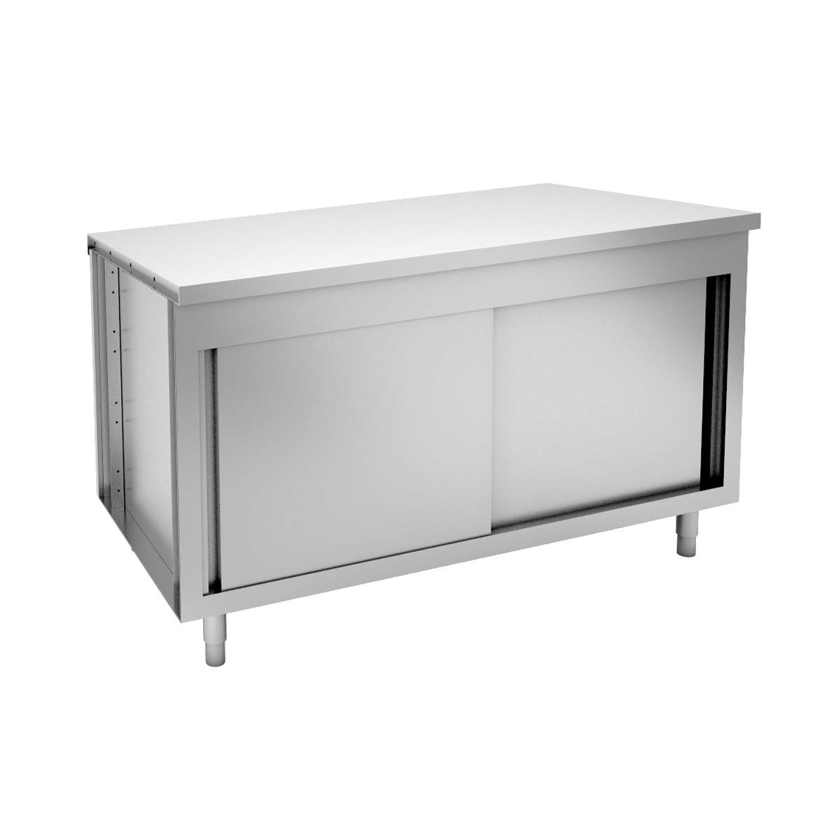 NEUTRAL WORKTOP ON CUPBOARD WITH SLIDING DOORS - 4 GN