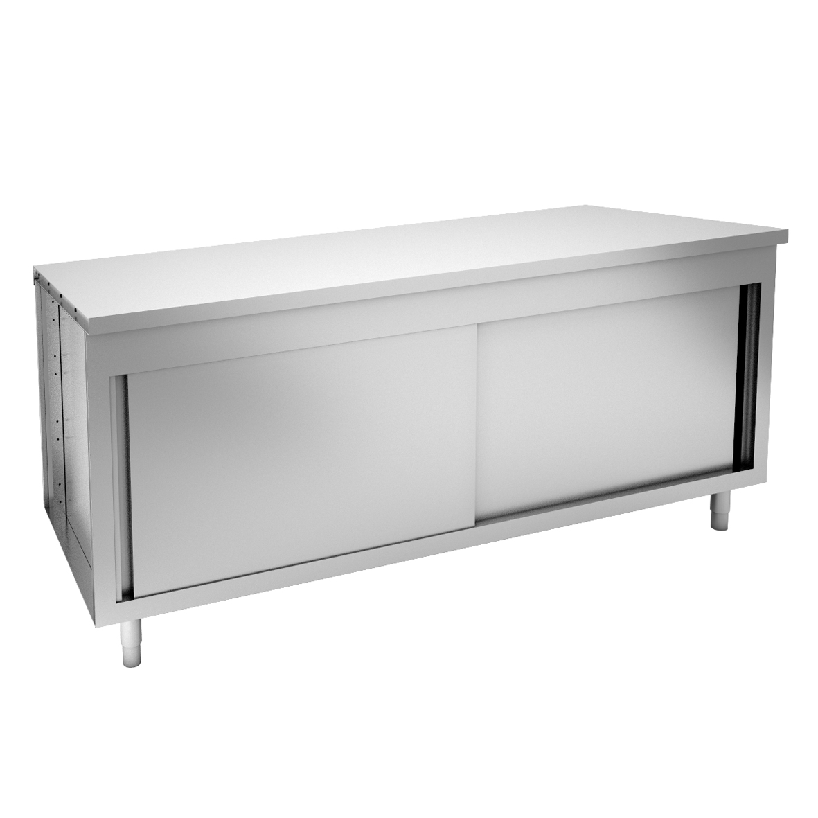 NEUTRAL WORKTOP ON CUPBOARD WITH SLIDING DOORS - 5 GN