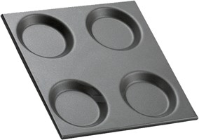 NON-STICK CONTAINER 4 MOULDS 2/3 GN          