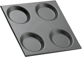 NON-STICK CONTAINER 4 MOULDS 2/3 GN