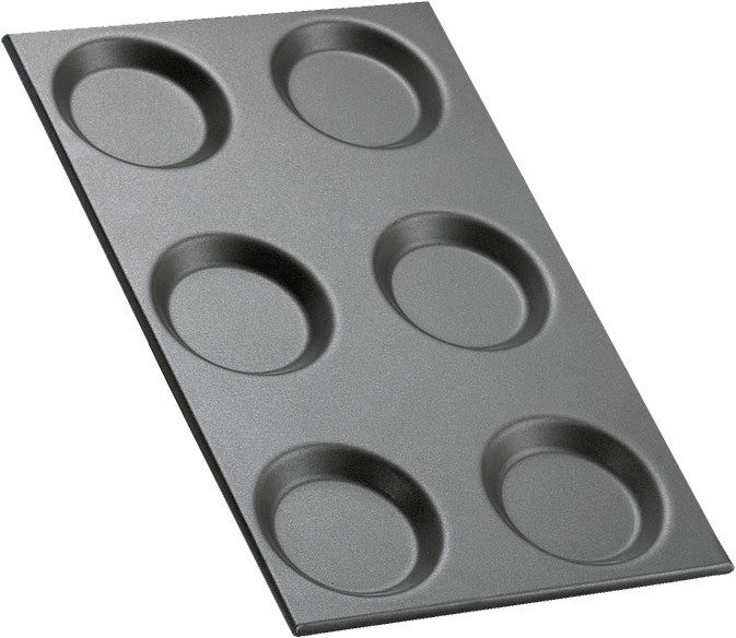 NON-STICK TRAY GN 1/1 6 MOLDS