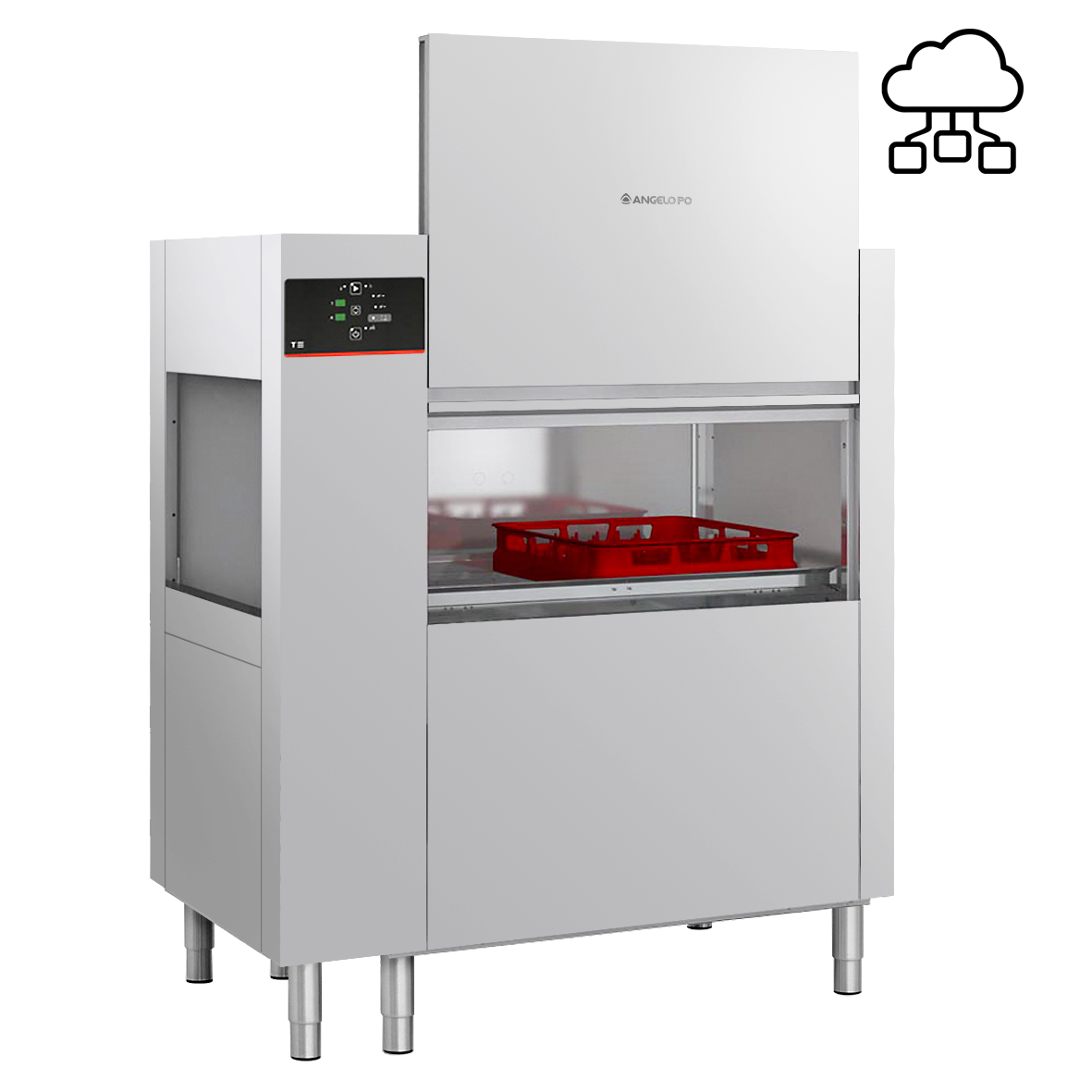 LAVE-VAISSELLE AVANCEMENT AUTOMATIQUE 160 PANIERS/HEURE - SORTIE PANIER DROITE