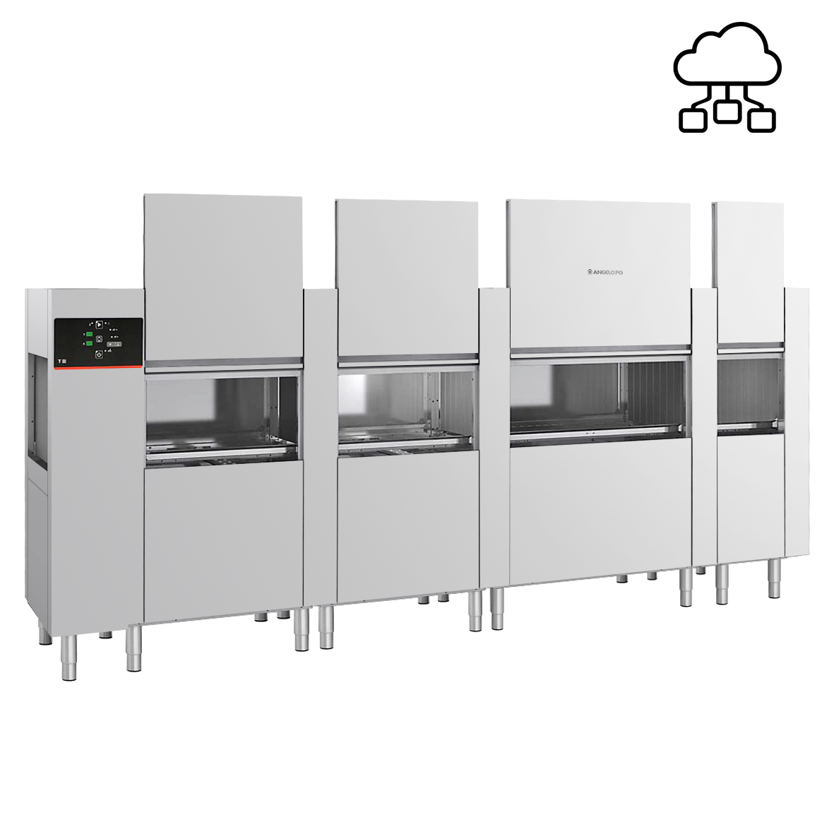 LAVE-VAISSELLE AVANCEMENT AUTOMATIQUE 320 PANIERS/HEURE - SORTIE PANIER DROITE